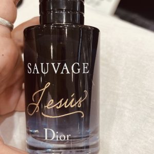 Sauvage Dior Perfume Personalizado con Caligrafía